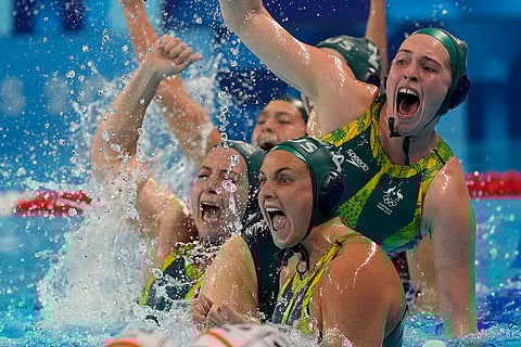 Women's water polo match between Australia and Netherlands